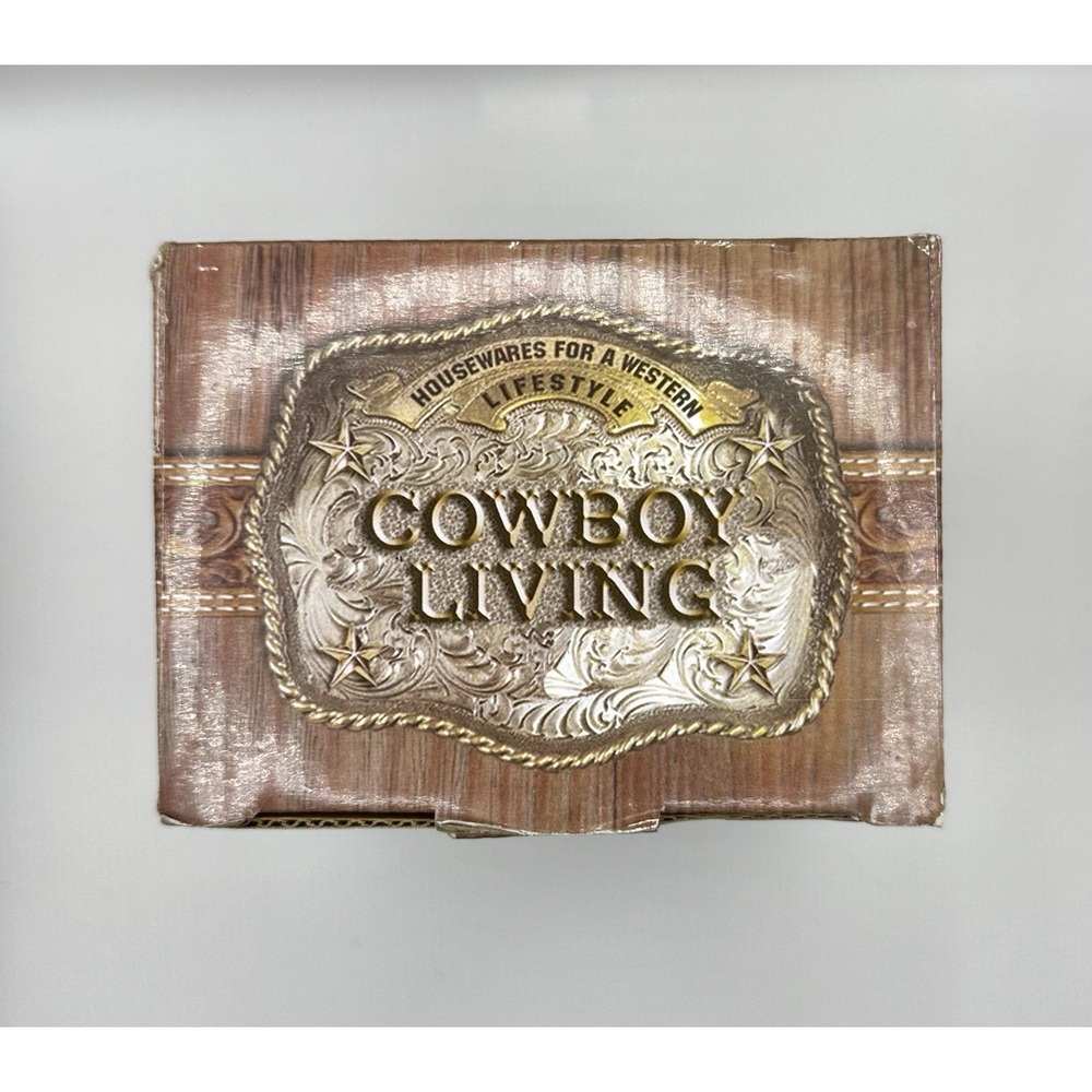Cowboy Living FARMER Mug Coffee Cup 16 oz Rustic Stoneware NEW - Picture 5 of 6
